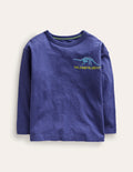 T-Shirt mit wissenschaftlichen Motiven-Weich Steuerbordblau
