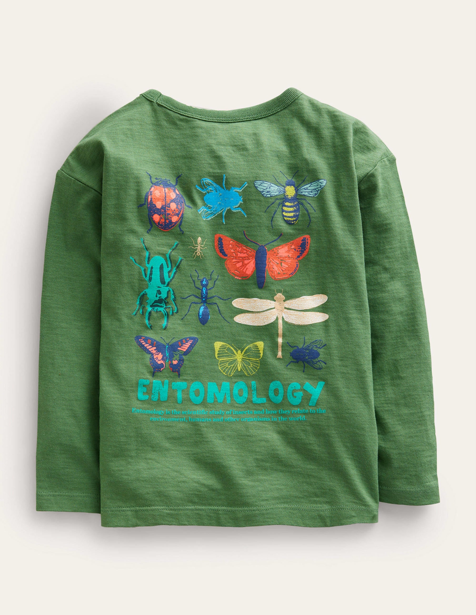 T-Shirt mit wissenschaftlichen Motiven-Safarigrün - Image 2
