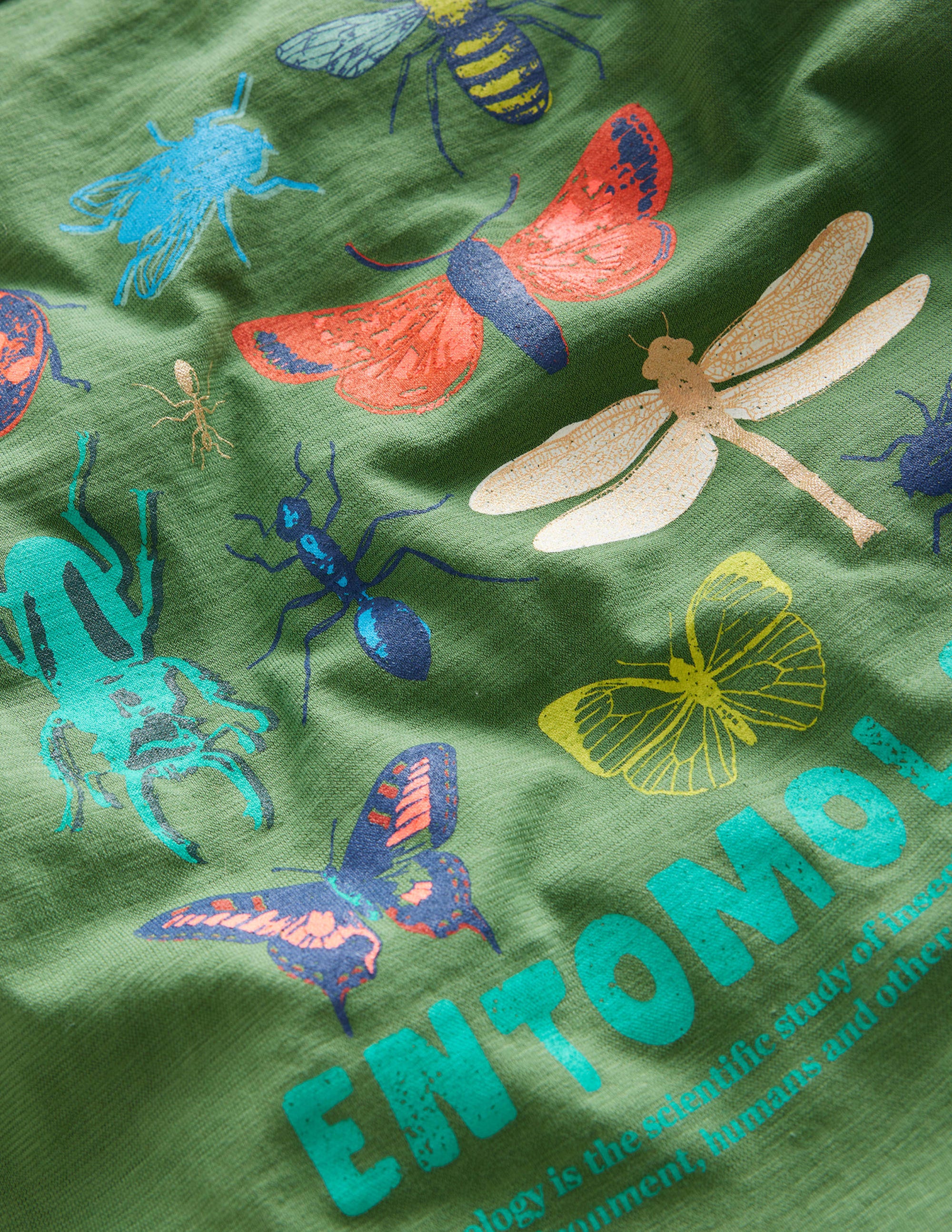 T-Shirt mit wissenschaftlichen Motiven-Safarigrün - Image 3