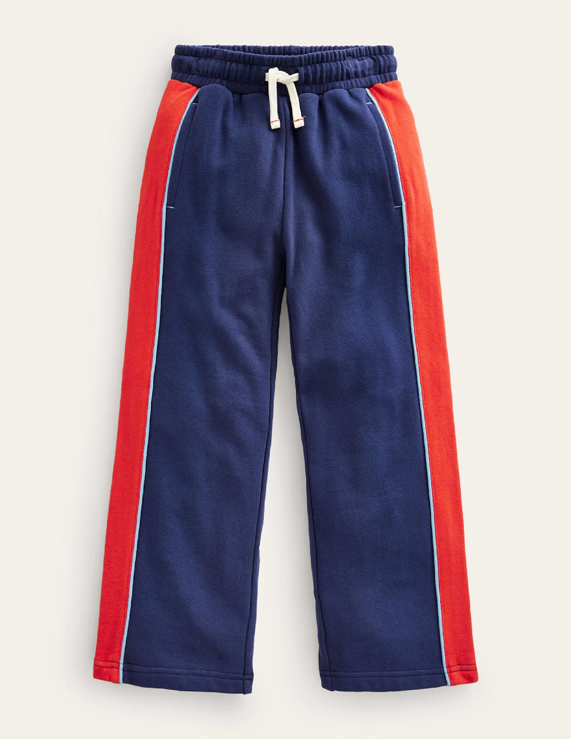 Jogginghose mit weitem Bein-Schuluniform-Marineblau-1