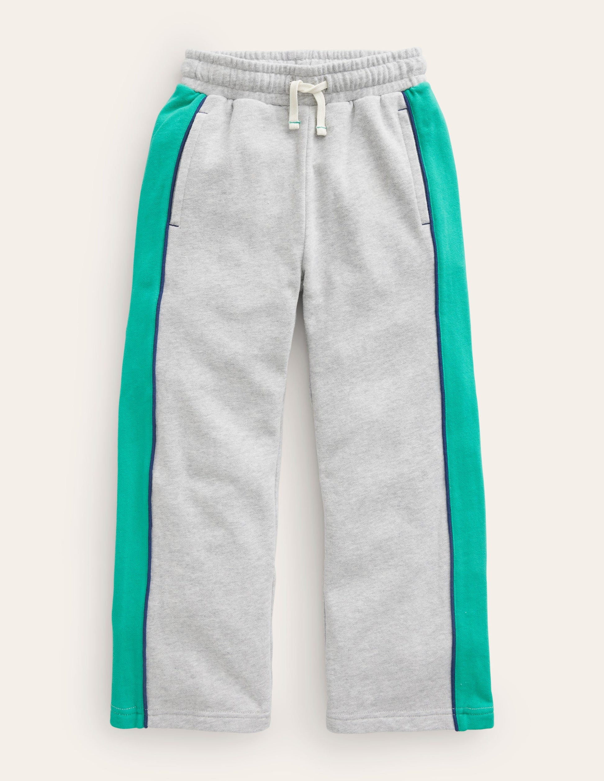 Bas de jogging large-Gris chiné-1