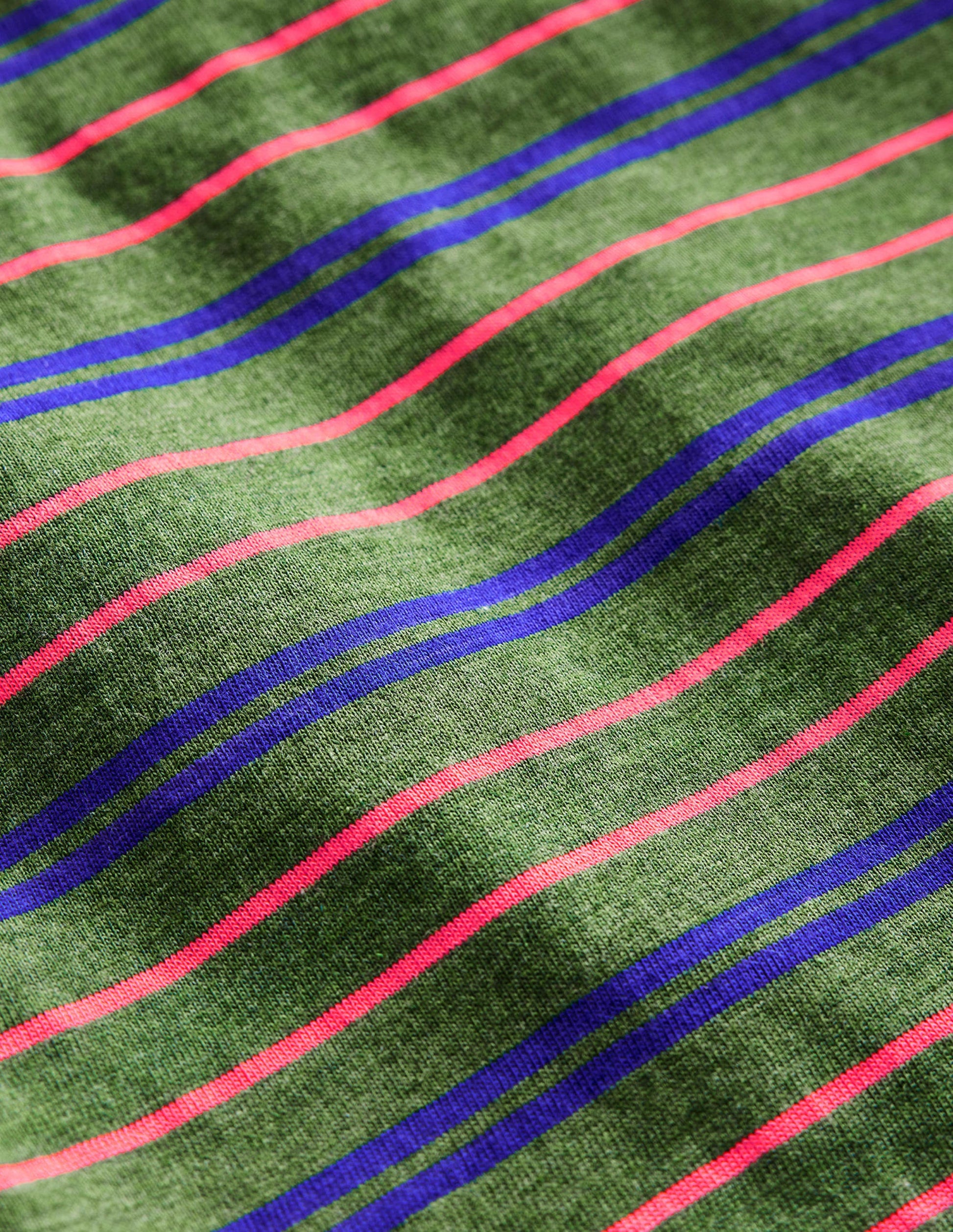 Long Sleeve Neon T-shirt-Green Marl/Neon Pink-3