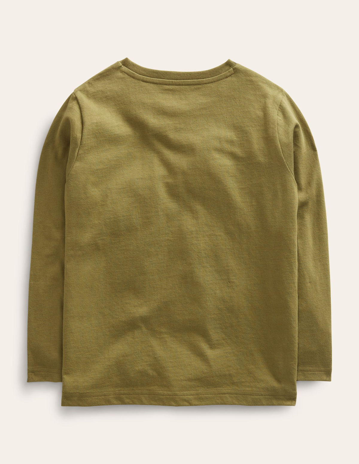 T-Shirt mit Superstitch-Olivgrün-2