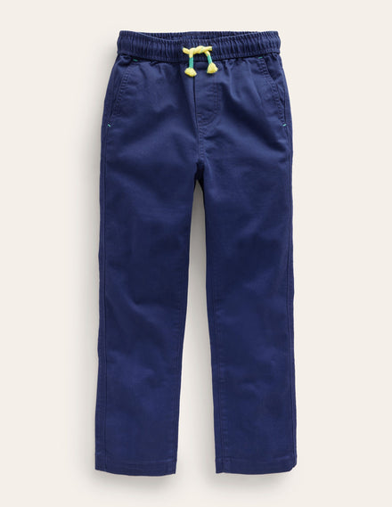 Schmal geschnittene Hose zum Hineinschlüpfen-Schuluniform-Marineblau Cord
