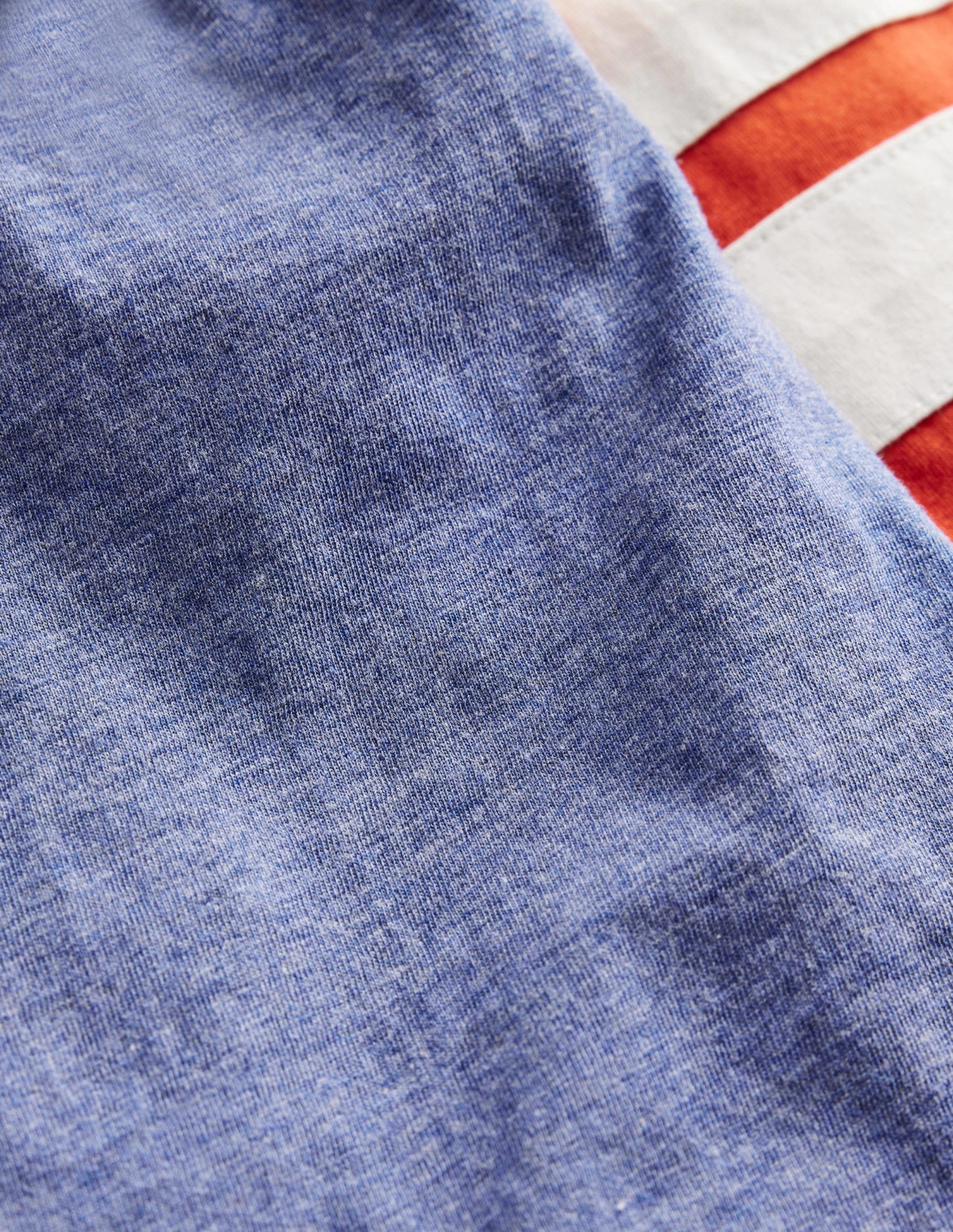 Raglan-T-Shirt mit Blockfarben-Blau/Grün/Orange Meliert - Image 3