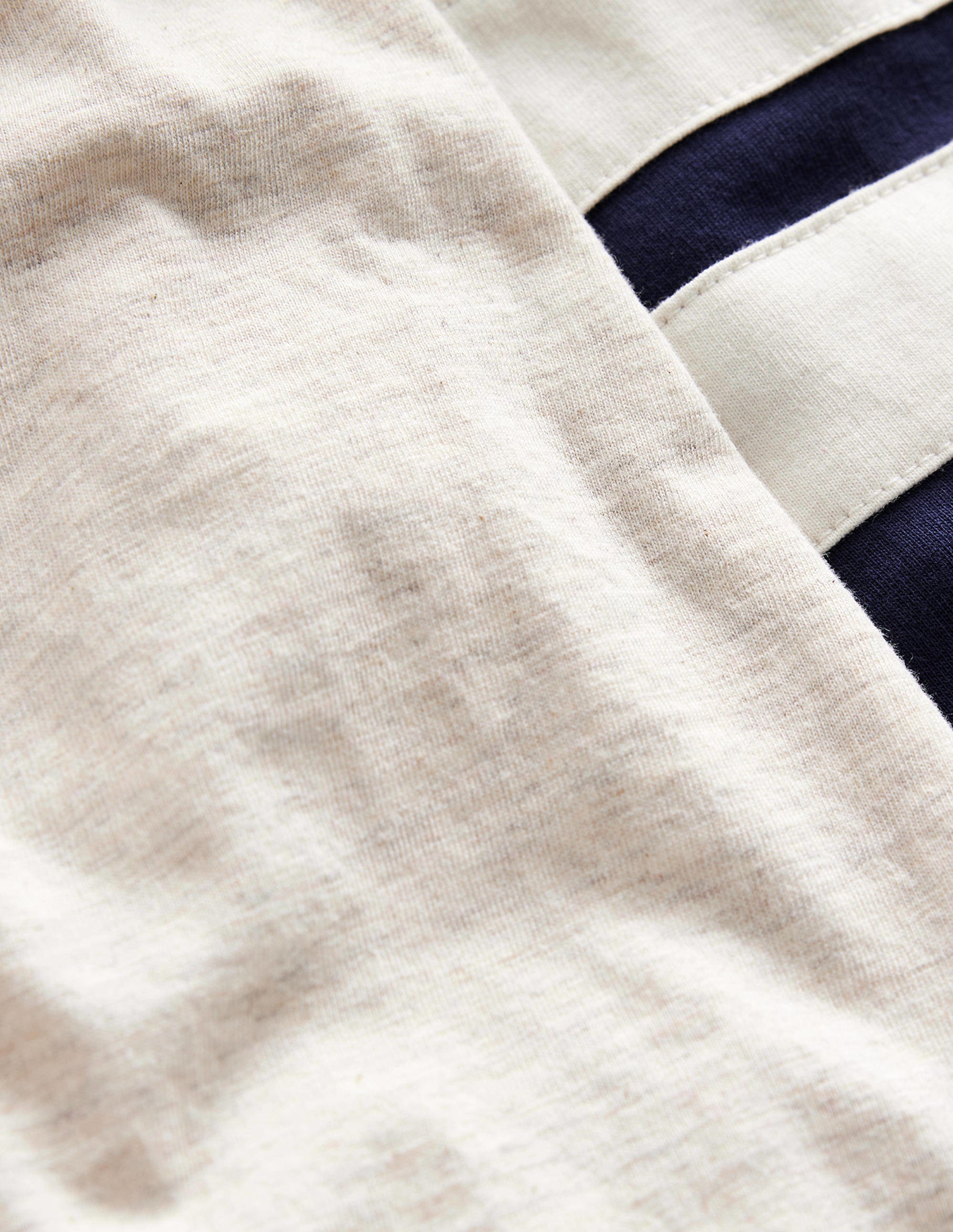 Raglan-T-Shirt mit Blockfarben-Haferbeige/Marineblau/Beere Meliert - Image 3