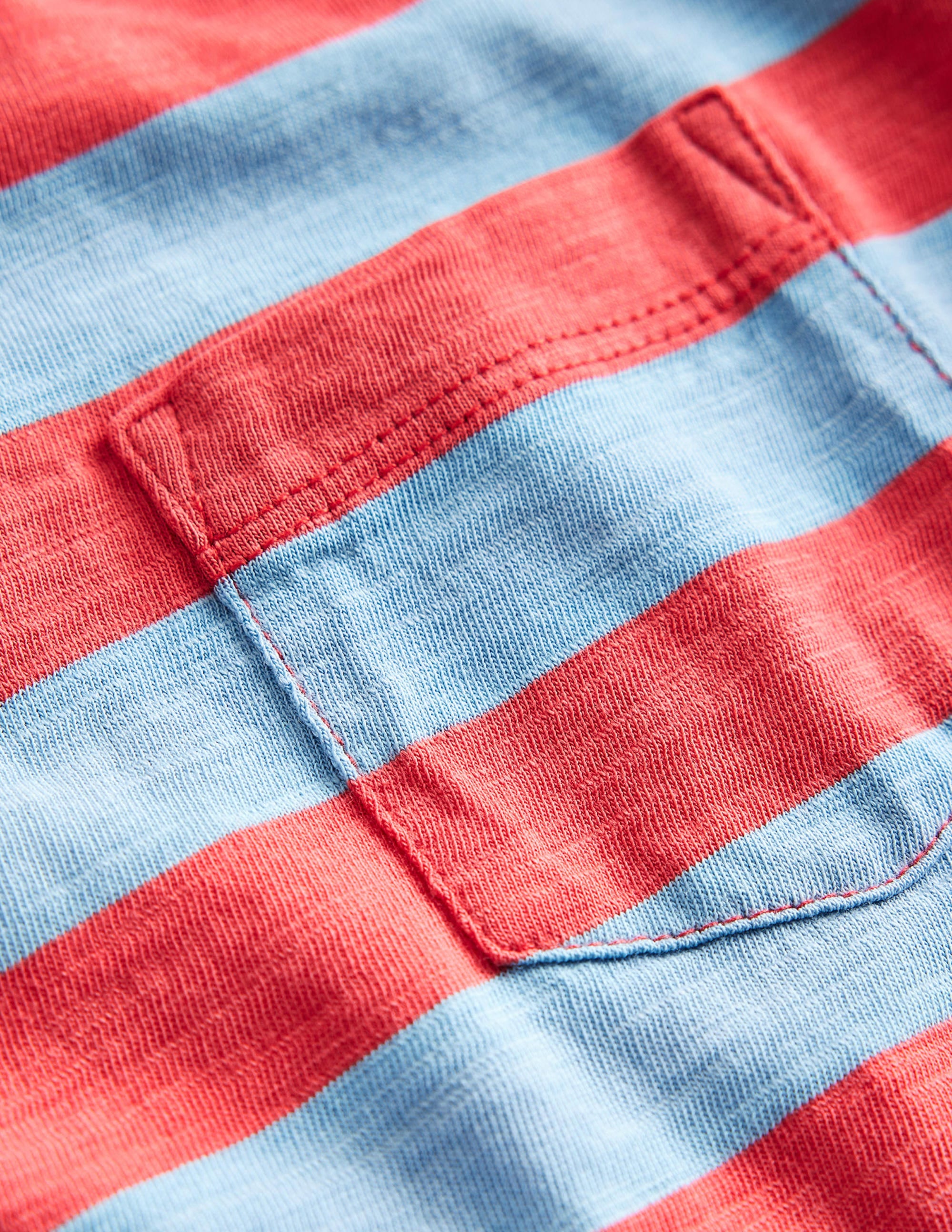 Long-sleeved Washed T-shirt-Dusk Blue/ Jam - Image 3