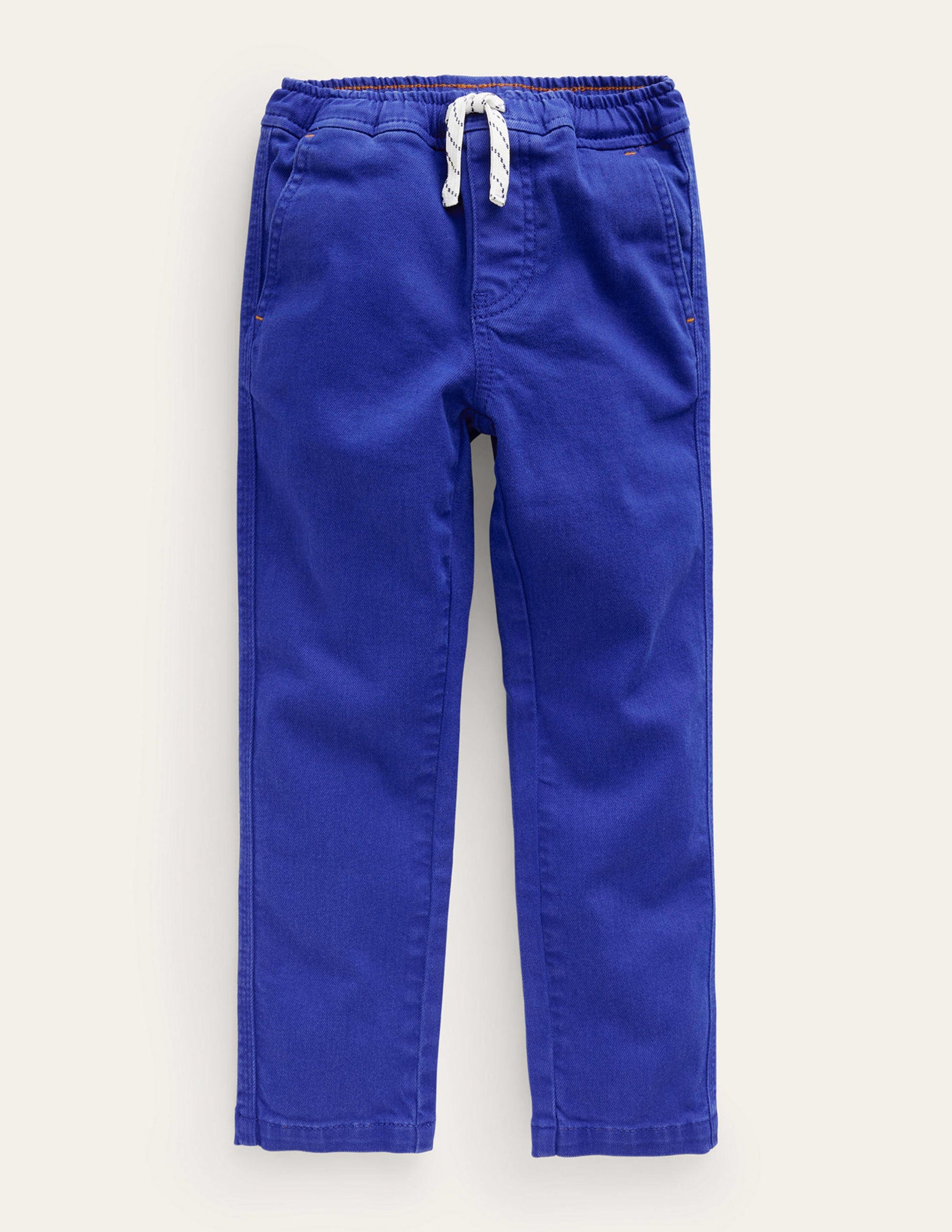 Pantalon slim décontracté & délavé à enfiler-Azurant-1