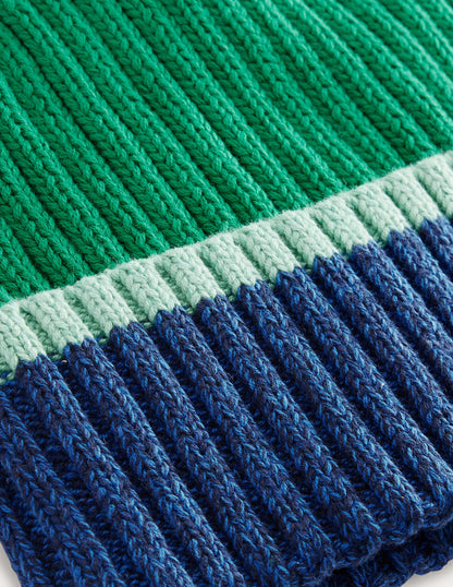 Beanie mit Blockfarben-Wiesengrün-2