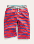 Jersey-Baggyhose-Marmeladenrot/Karibikblau