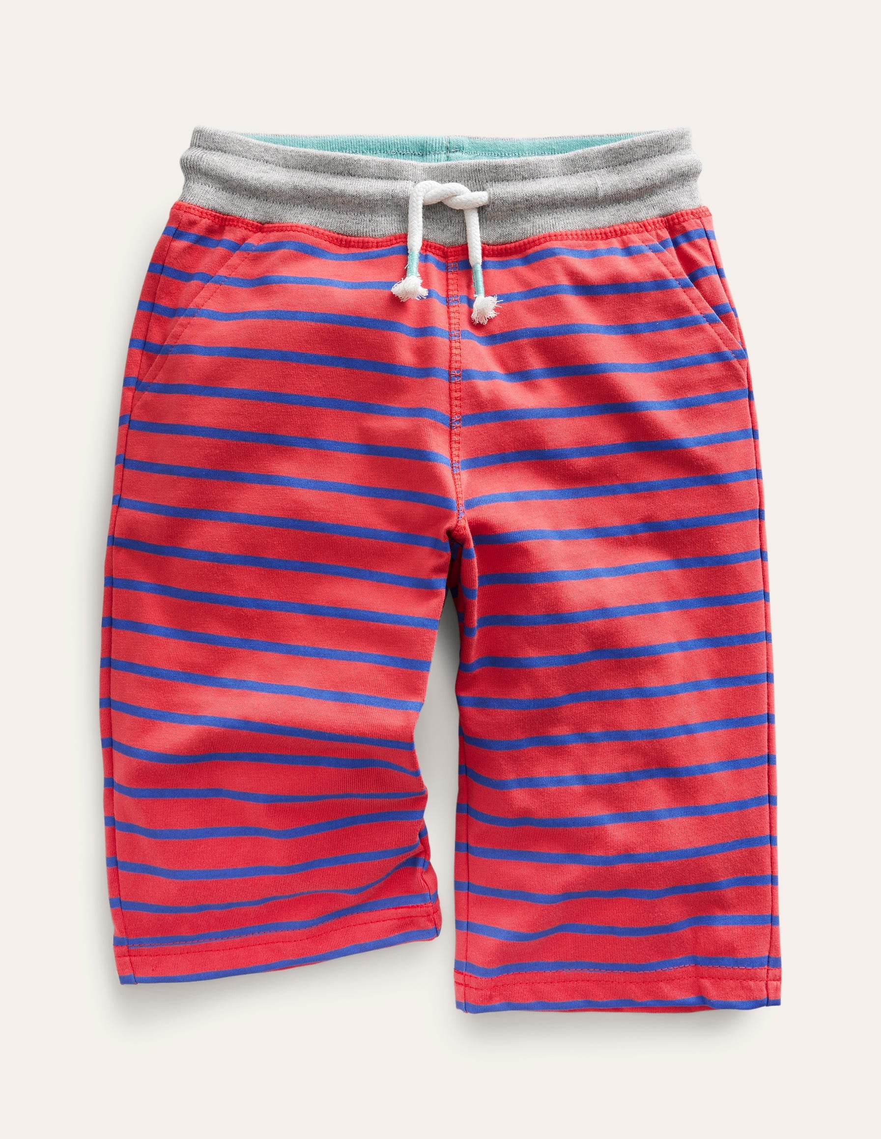 Jersey-Baggyhose-Marmeladenrot/Karibikblau - Image 1