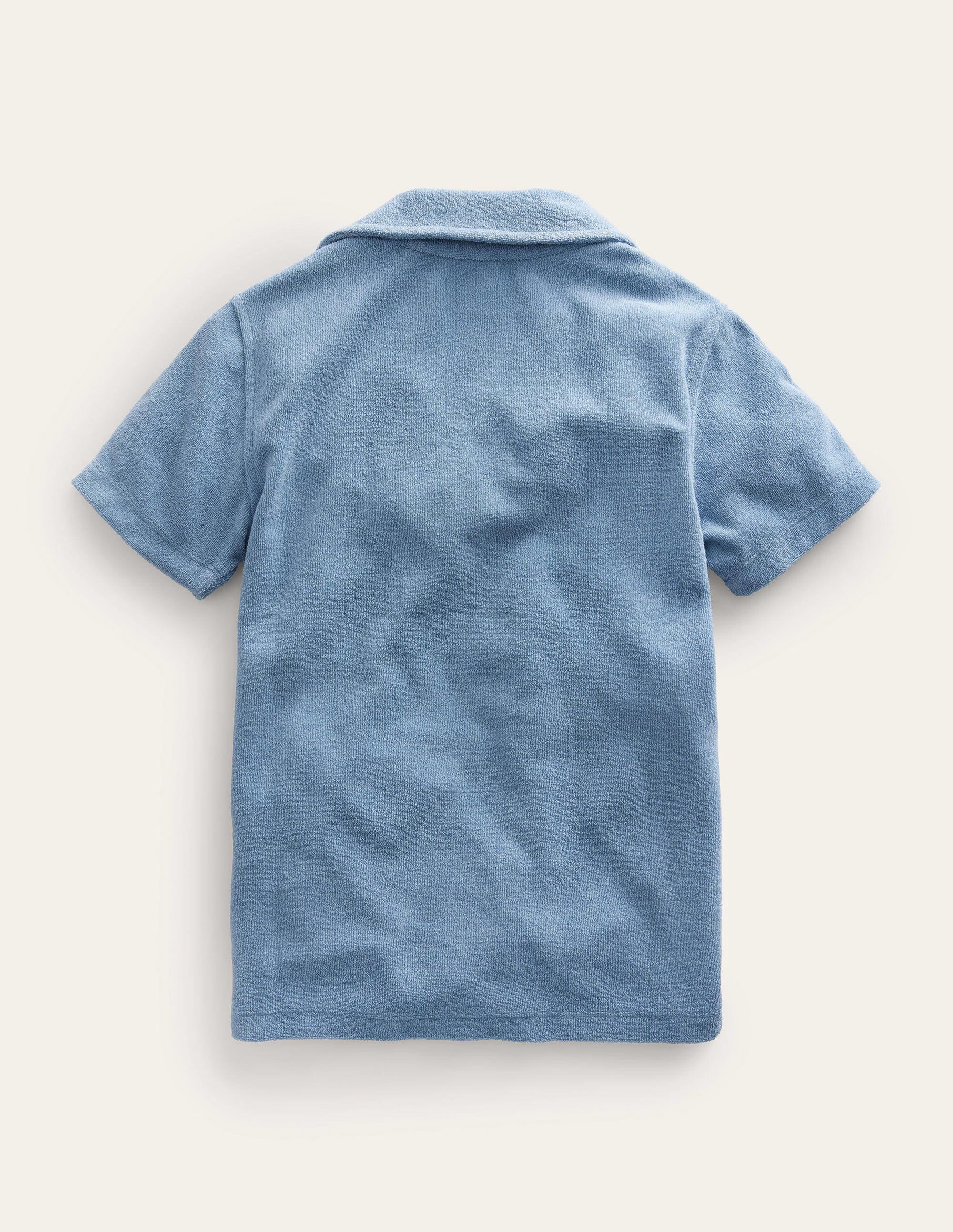 Polo en éponge-Bleu galet - Image 2