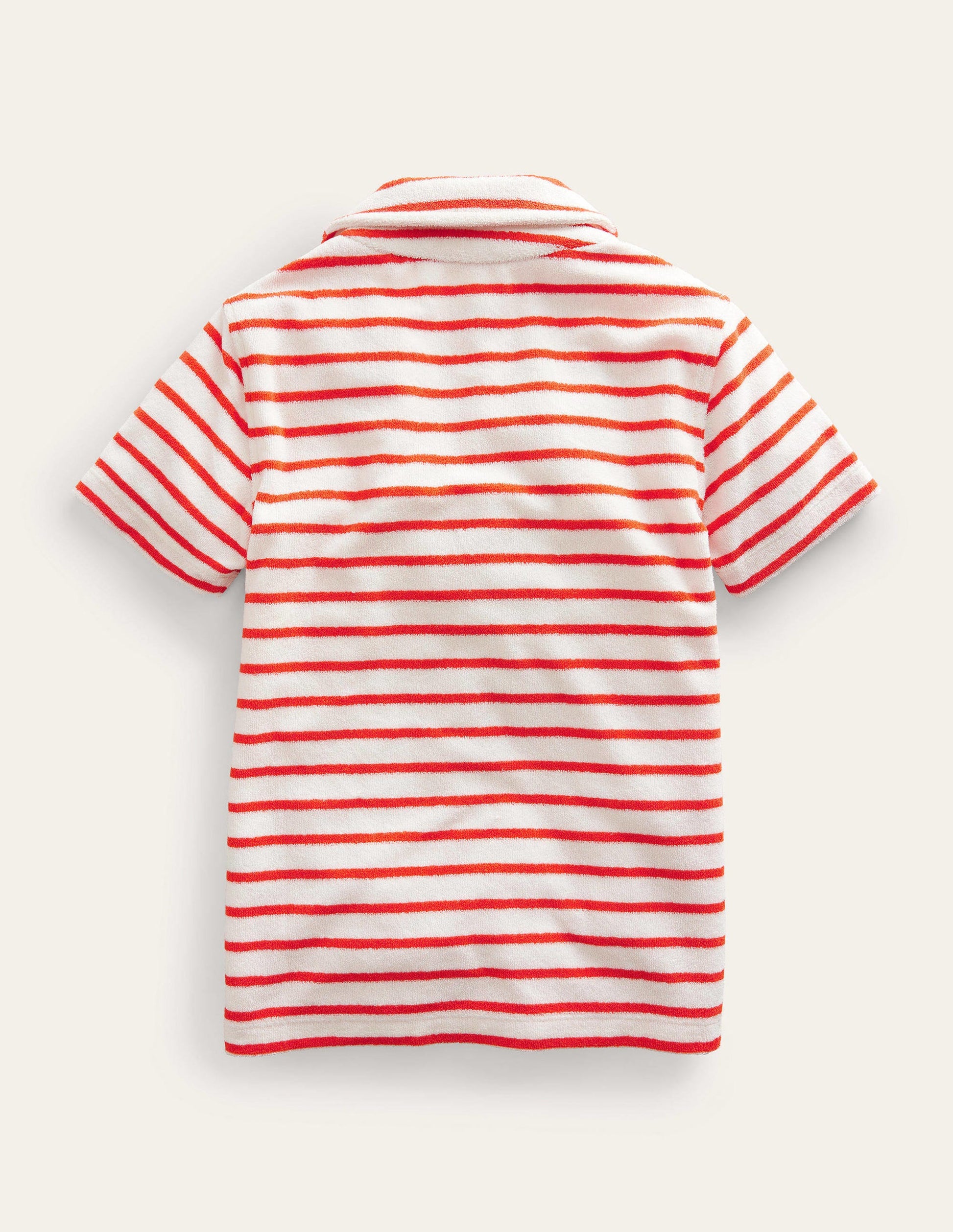 Polo en éponge-Rouge/blanc-2