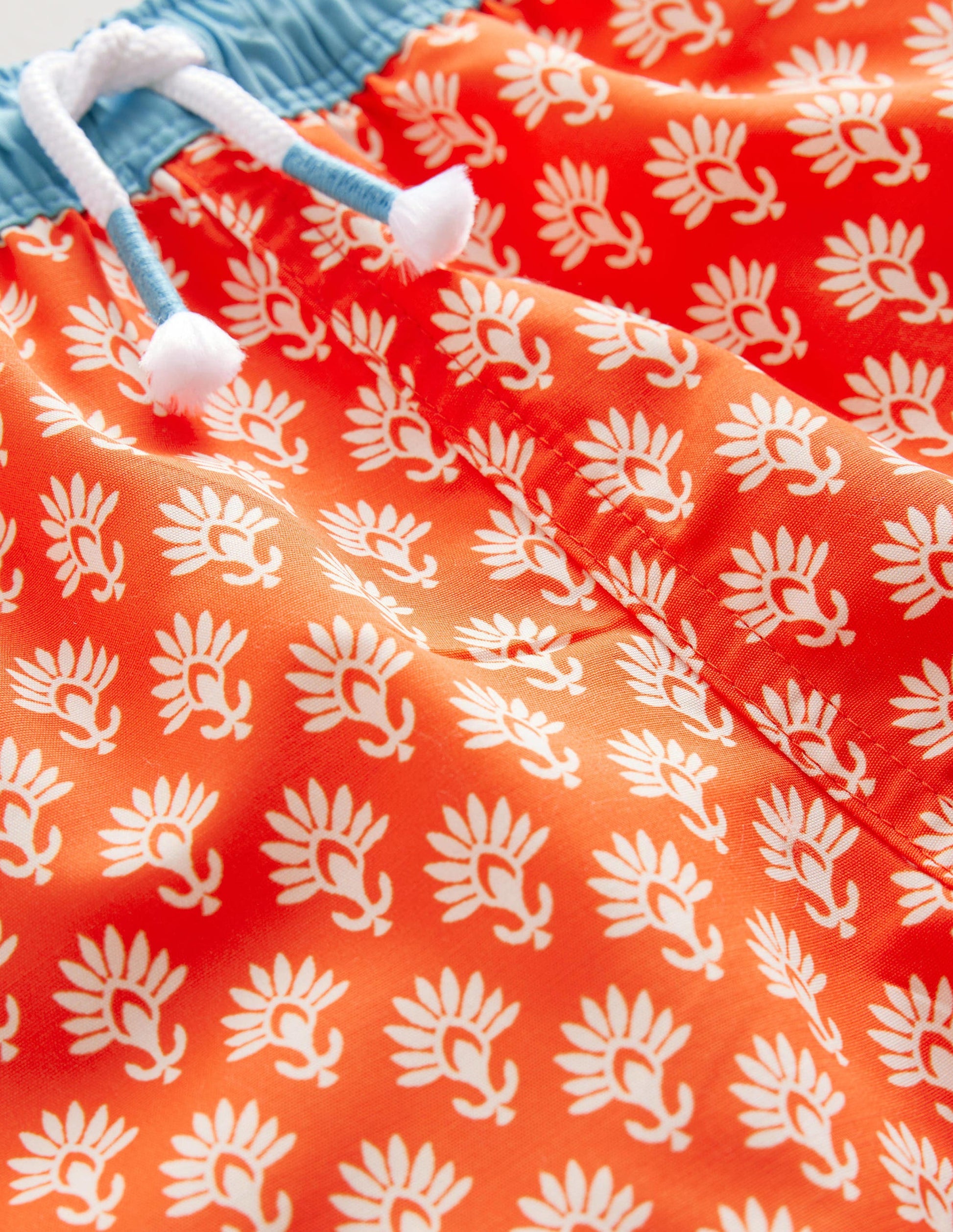 Swim Shorts-Fire Woodblock-3