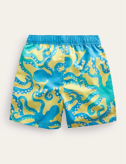 Badeshorts-Maisgelb, Oktopus