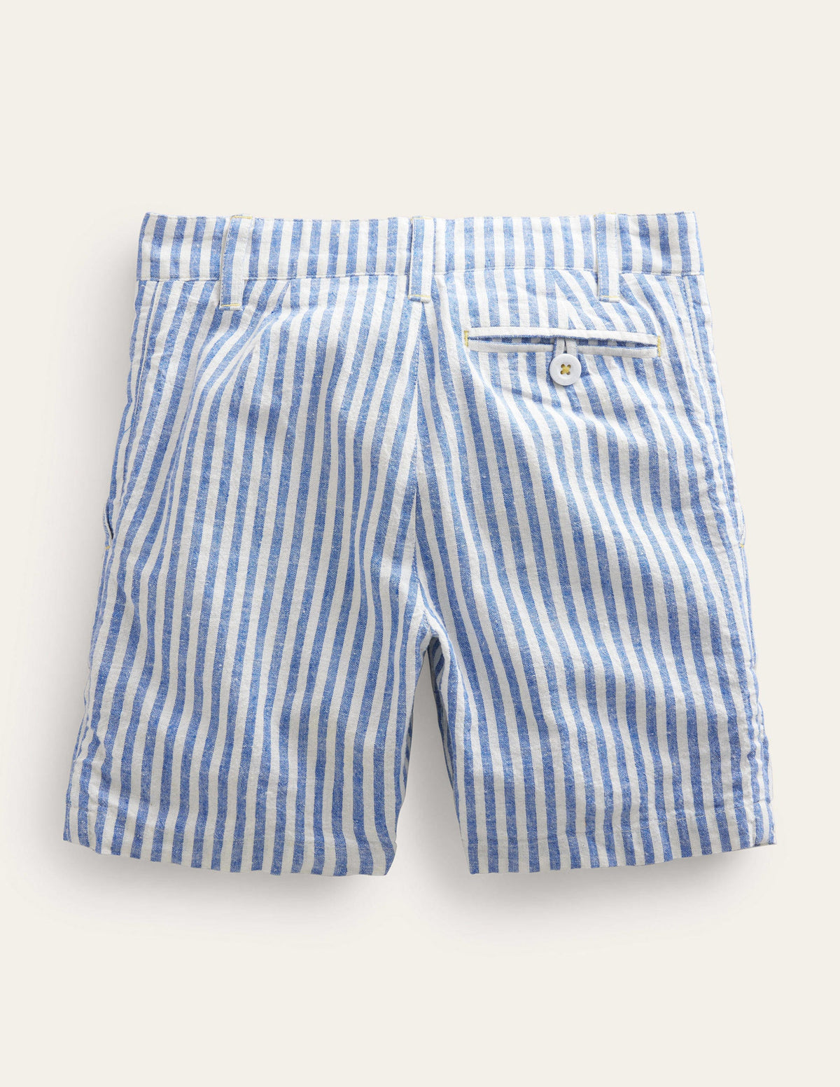Gemusterte Chinoshorts-Blau, Strukturierte Streifen-2