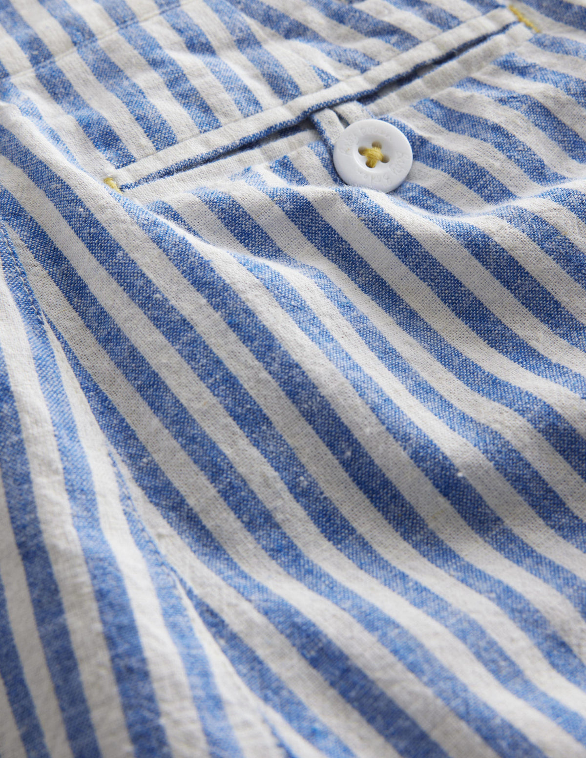 Gemusterte Chinoshorts-Blau, Strukturierte Streifen - Image 3