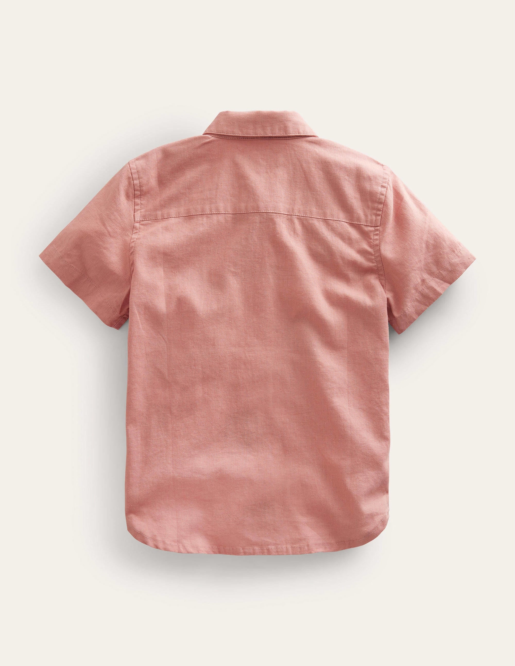 Cotton Linen Shirt-Rose Pink - Image 2