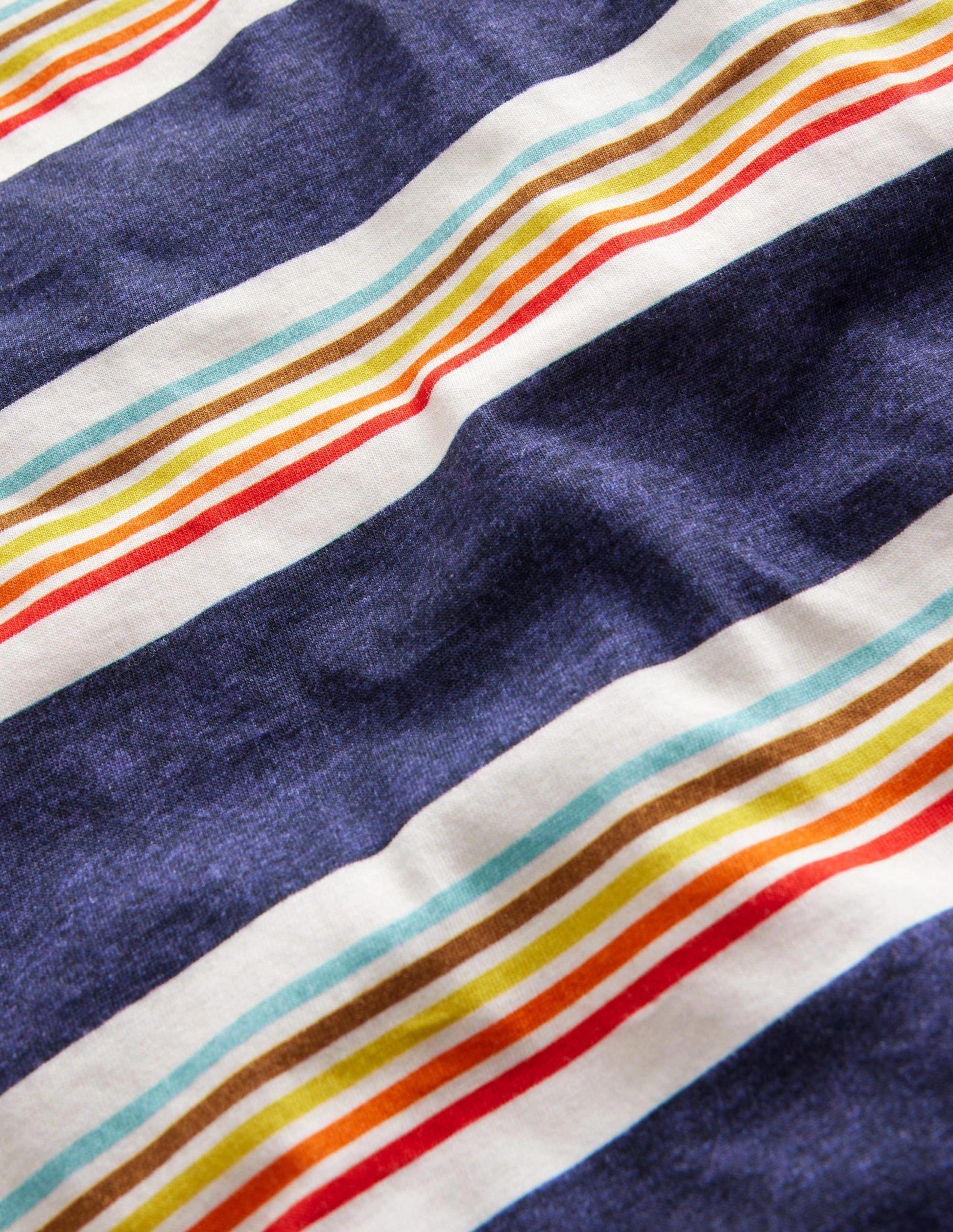 Retro Stripe Ringer T-shirt-Soft Starboard Blue/Multi-3