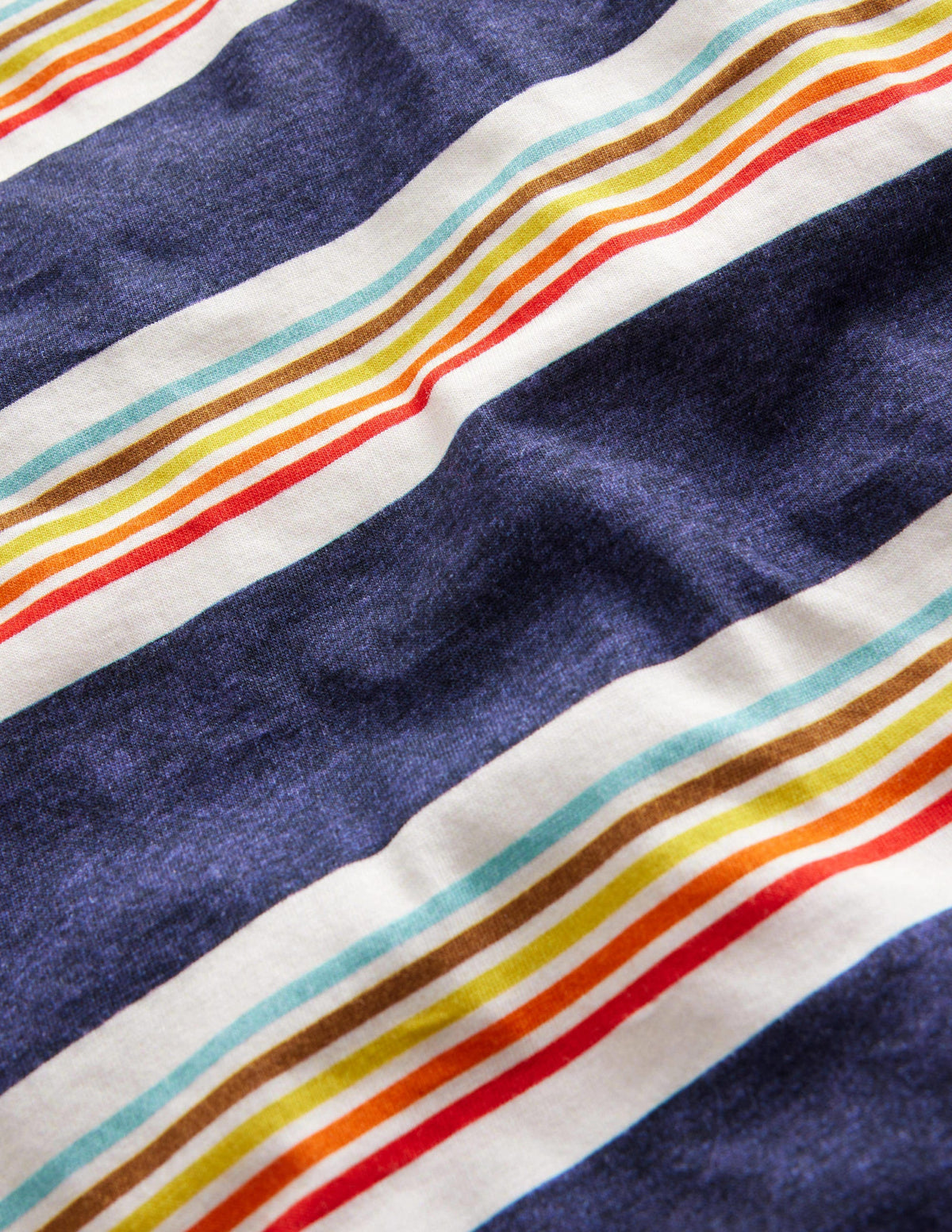 Retro Stripe Ringer T-shirt-Soft Starboard Blue/Multi - Image 3