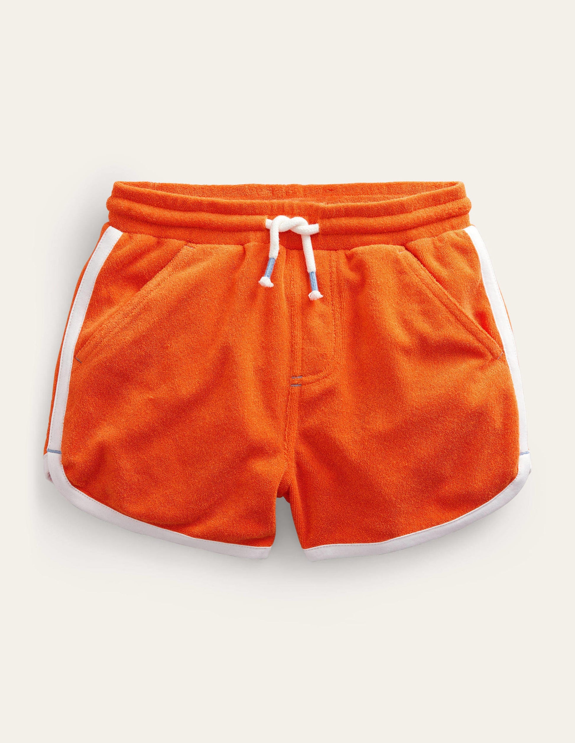 Short rétro en jersey-Orange opale de feu-1