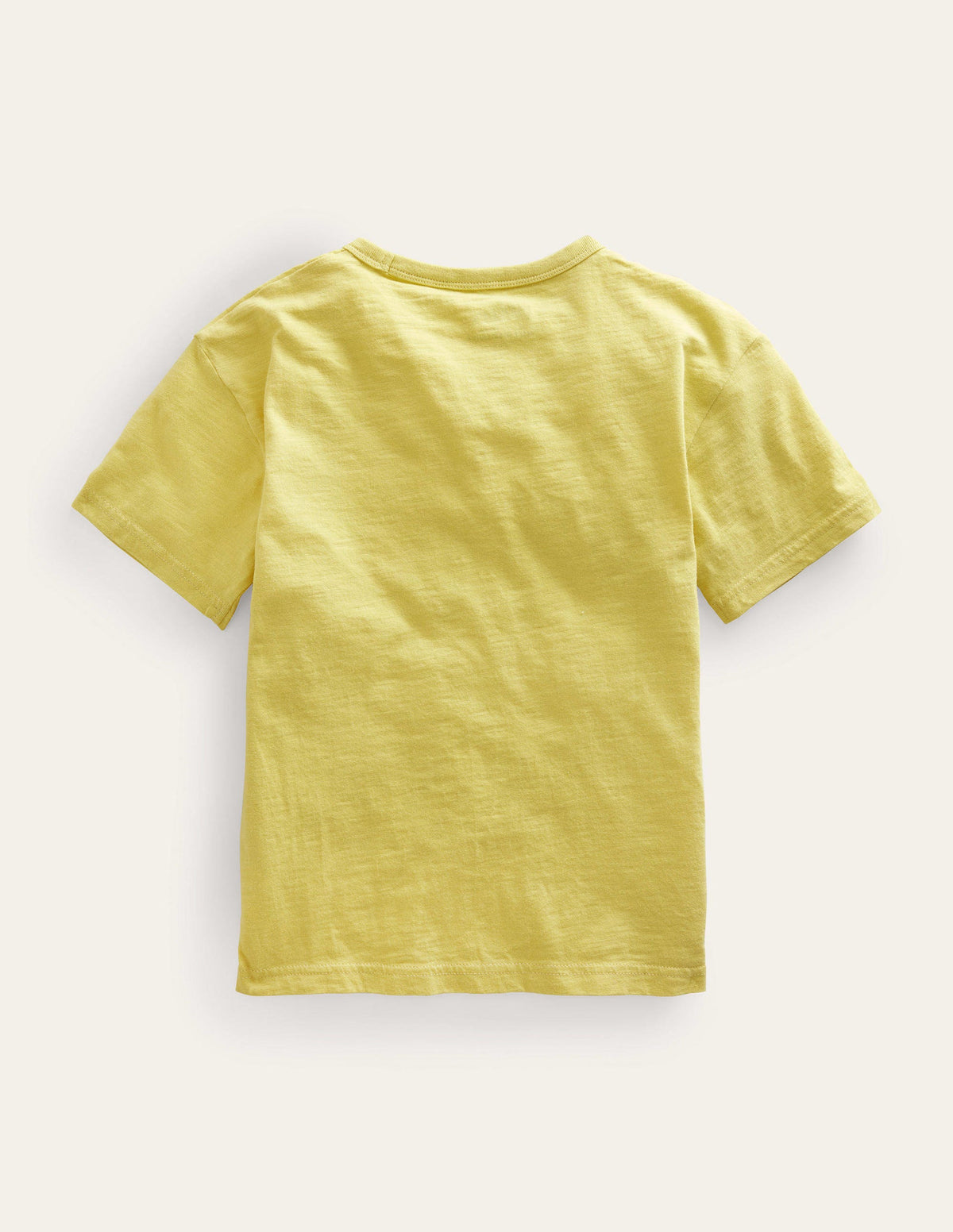 Lässiges T-Shirt mit Applikation-Butterblumengelb - Image 2
