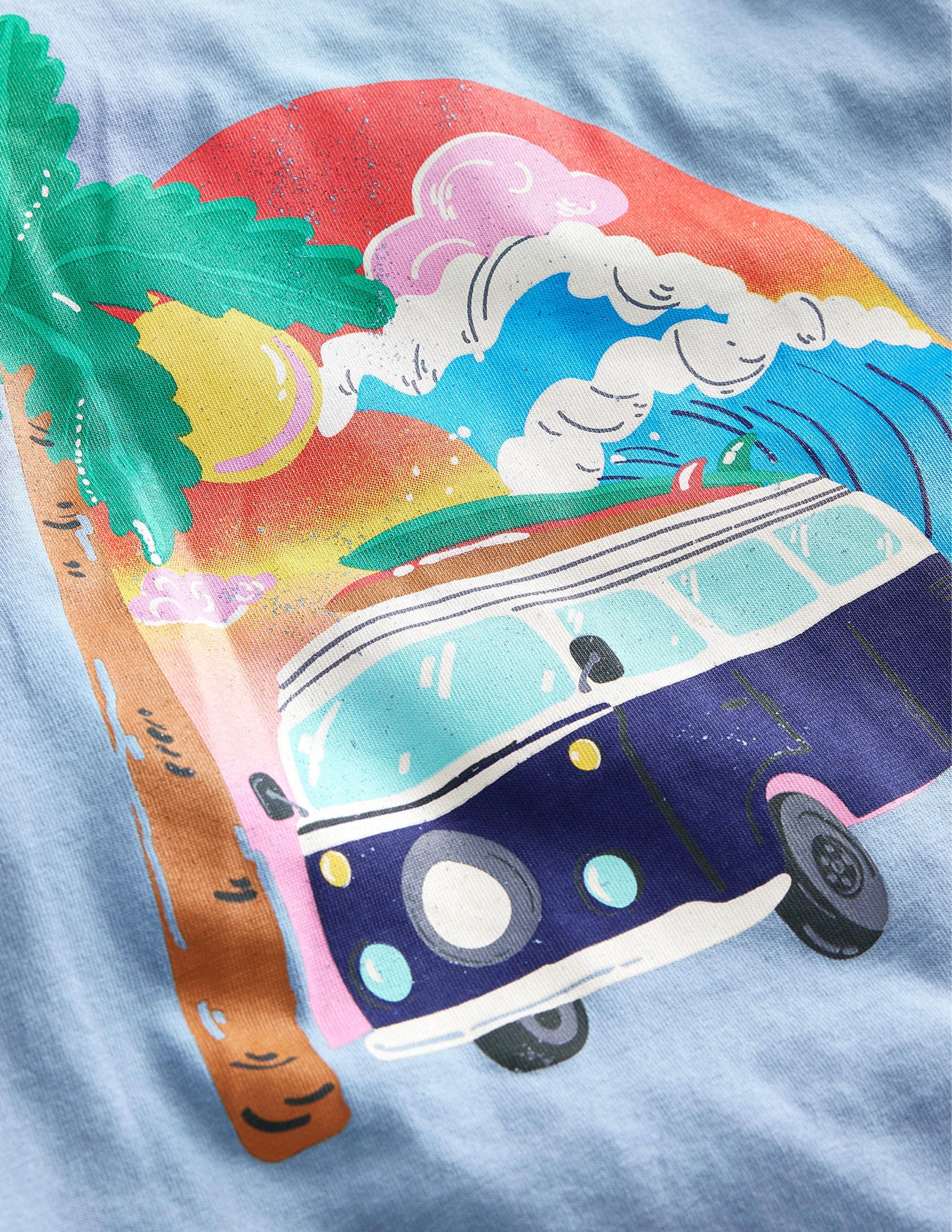T-shirt à logo recto verso-Bleu galet - Image 3