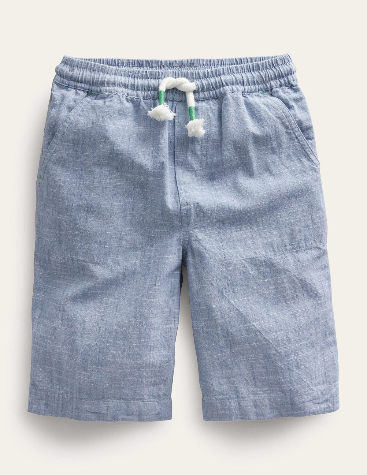 Cotton Baggies-Pebble Blue Chambray - Image 1