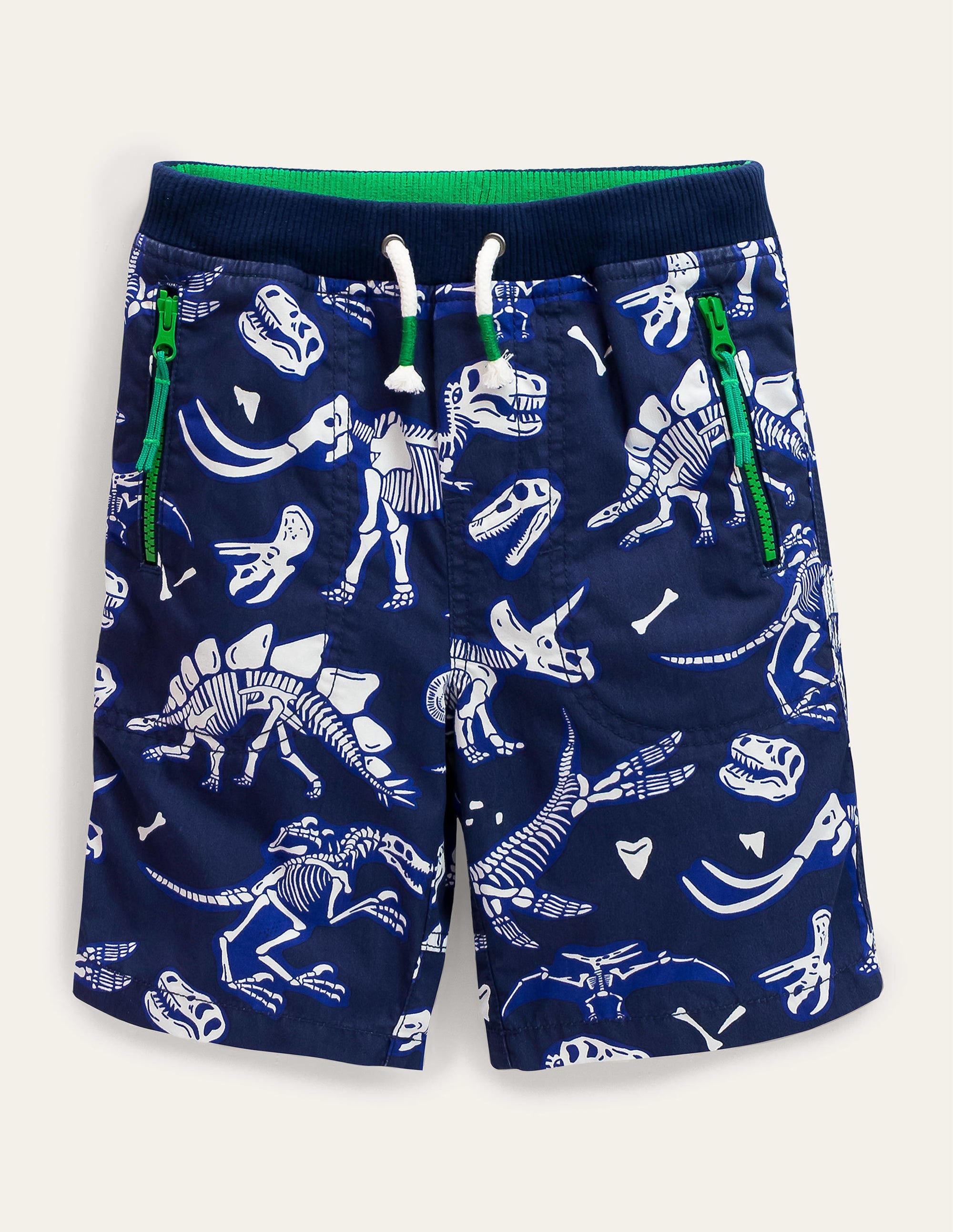 Abenteuer-Shorts-Segelblau, Dinosaurier-Skelette - Image 1