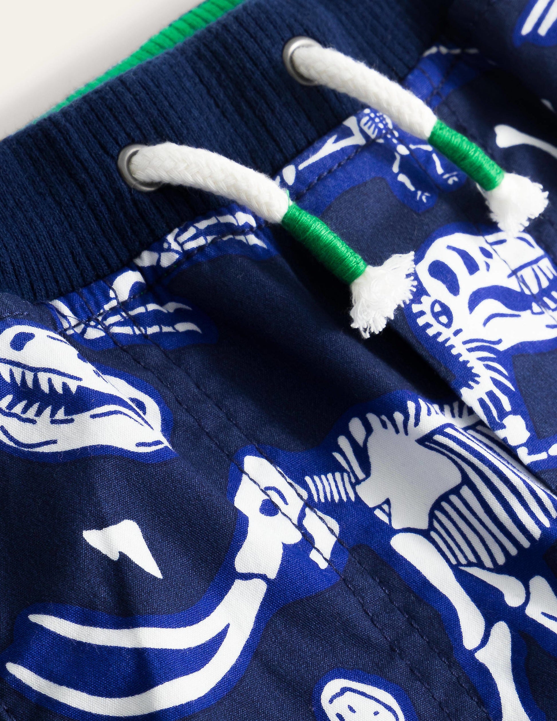 Abenteuer-Shorts-Segelblau, Dinosaurier-Skelette-3