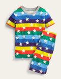Pyjama phosphorescent douillet-Étoiles scintillantes arc-en-ciel