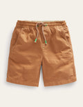 Shorts zum Hineinschlüpfen mit Kordelzug-Nussbraun