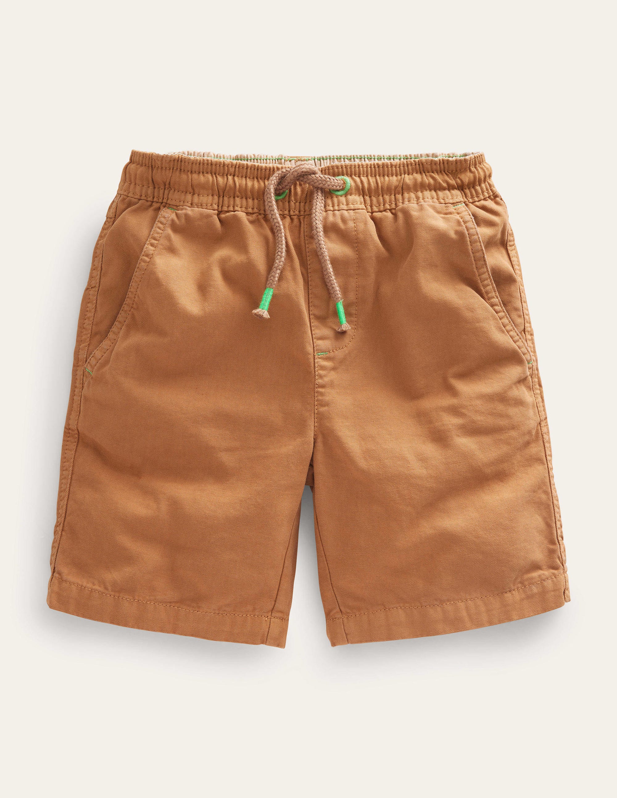 Shorts zum Hineinschlüpfen mit Kordelzug-Nussbraun - Image 1