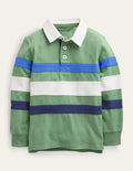 Maillot de rugby intemporel-Vert herbe profond