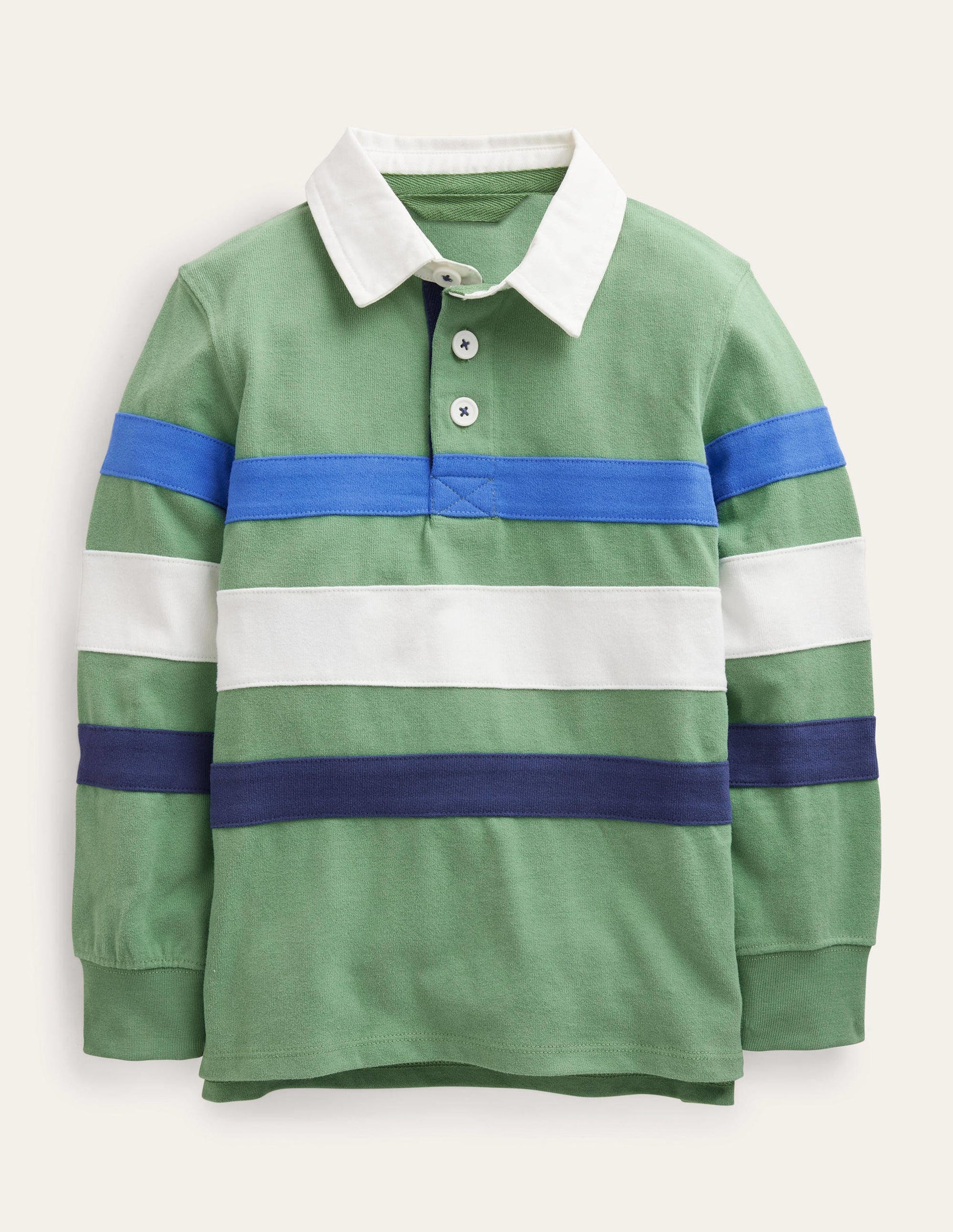 Maillot de rugby intemporel-Vert herbe profond-1