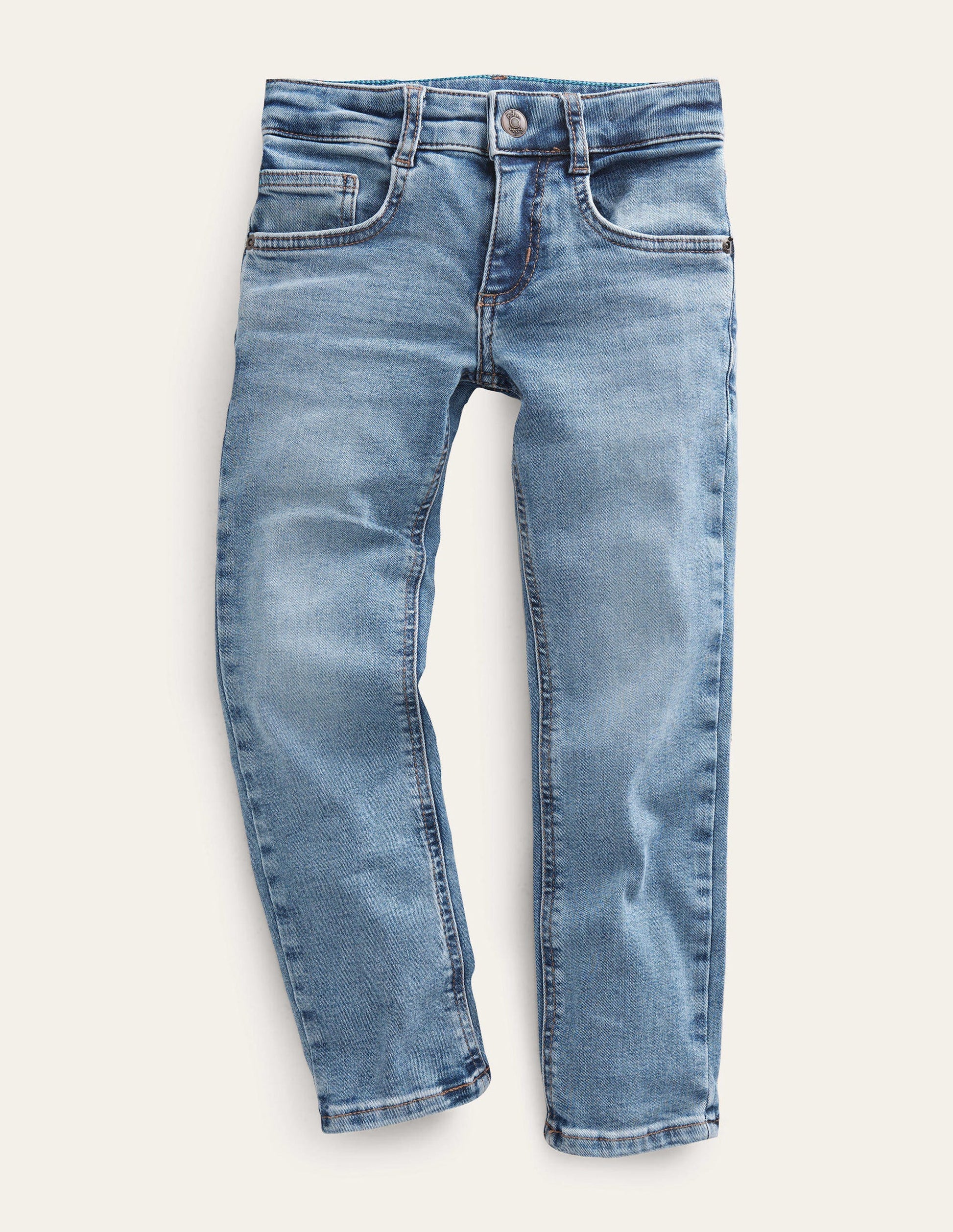 Schmal geschnittene Adventure-Flex-Jeans-Helles Vintageblau-1