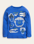 T-shirt éducatif phosphorescent-Bleu cabanon
