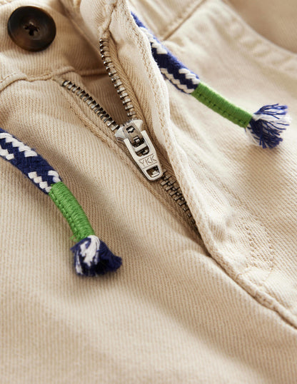 Stückgefärbte Cargoshorts-Steingrau-3