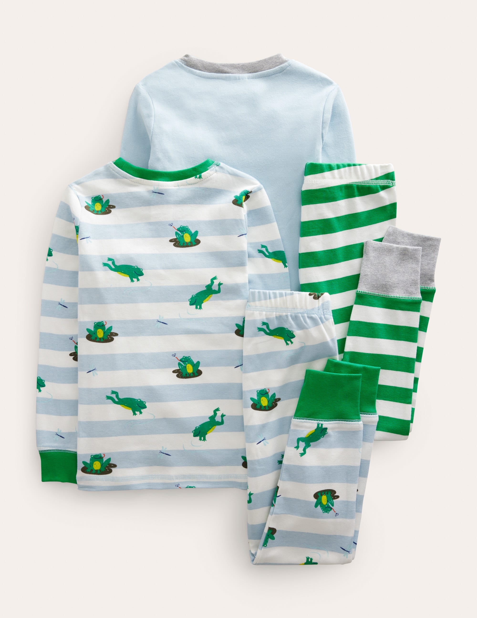 Snug Twin Pack Long Pyjamas-Surf Frog - Image 2