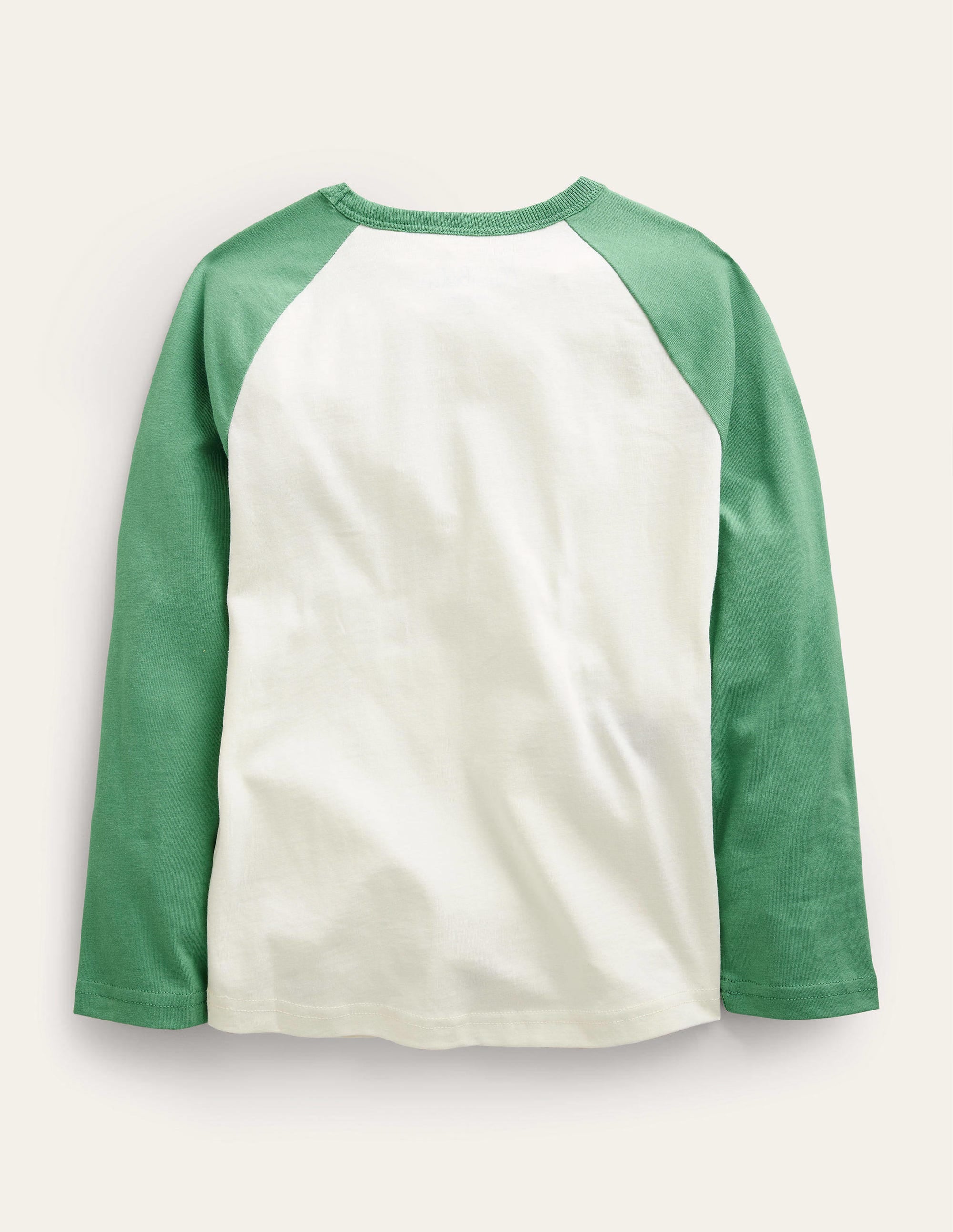 Raglan T-shirt-Deep Grass Green Skateboard - Image 2