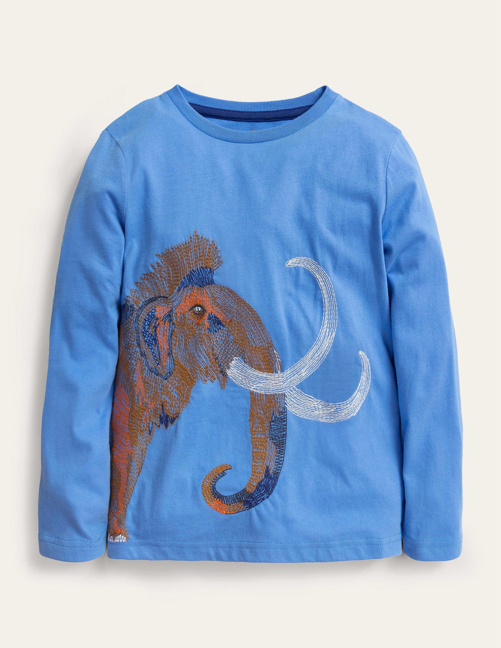 Oberteil mit Rundum-Superstitch-Provence-Blau, Mammut - Image 1