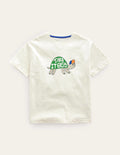 T-Shirt mit witzigem Motiv-Vanille, Schildkröte