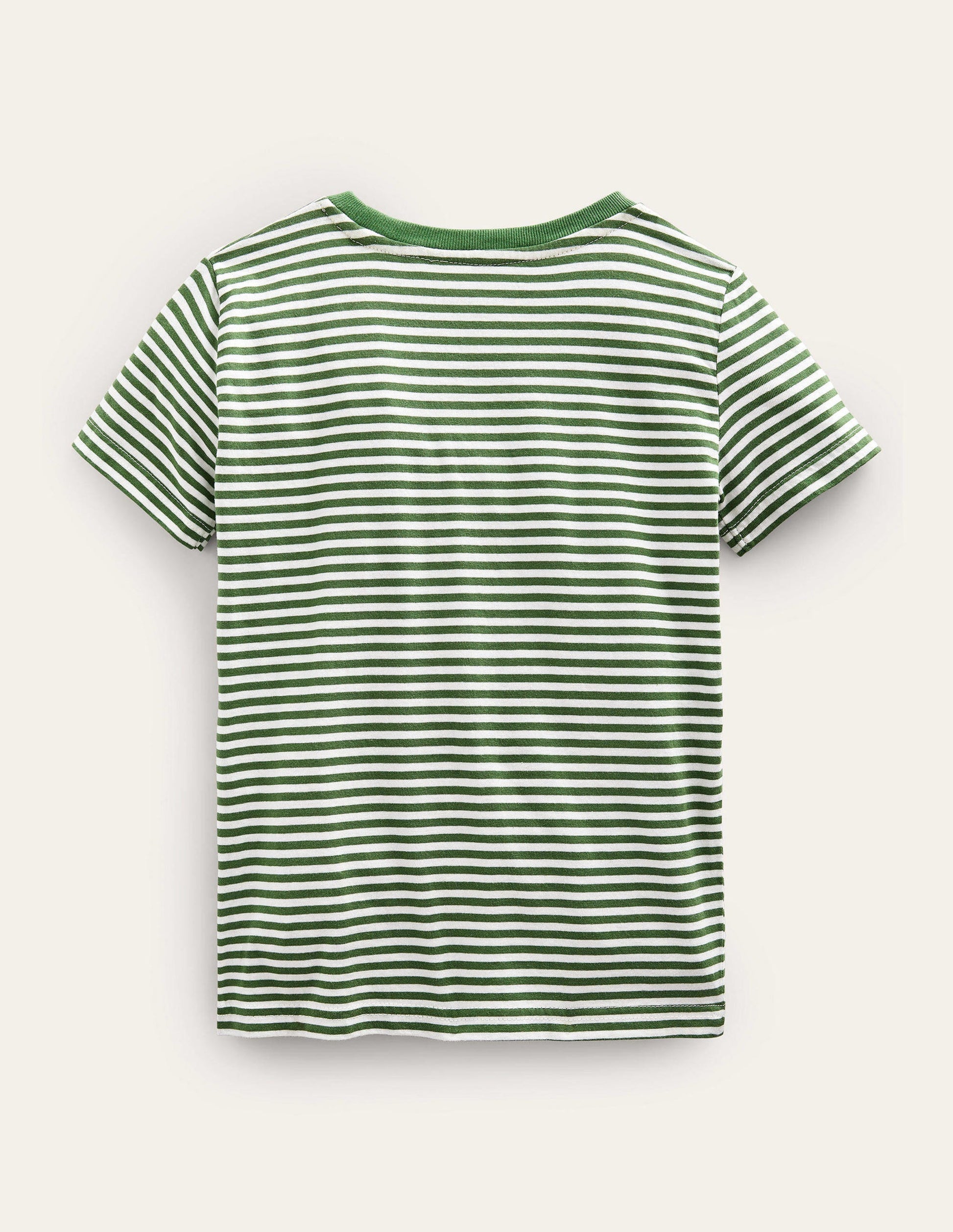 T-Shirt mit fröhlicher Applikation-Safarigrün/Naturweiß, Biene-2
