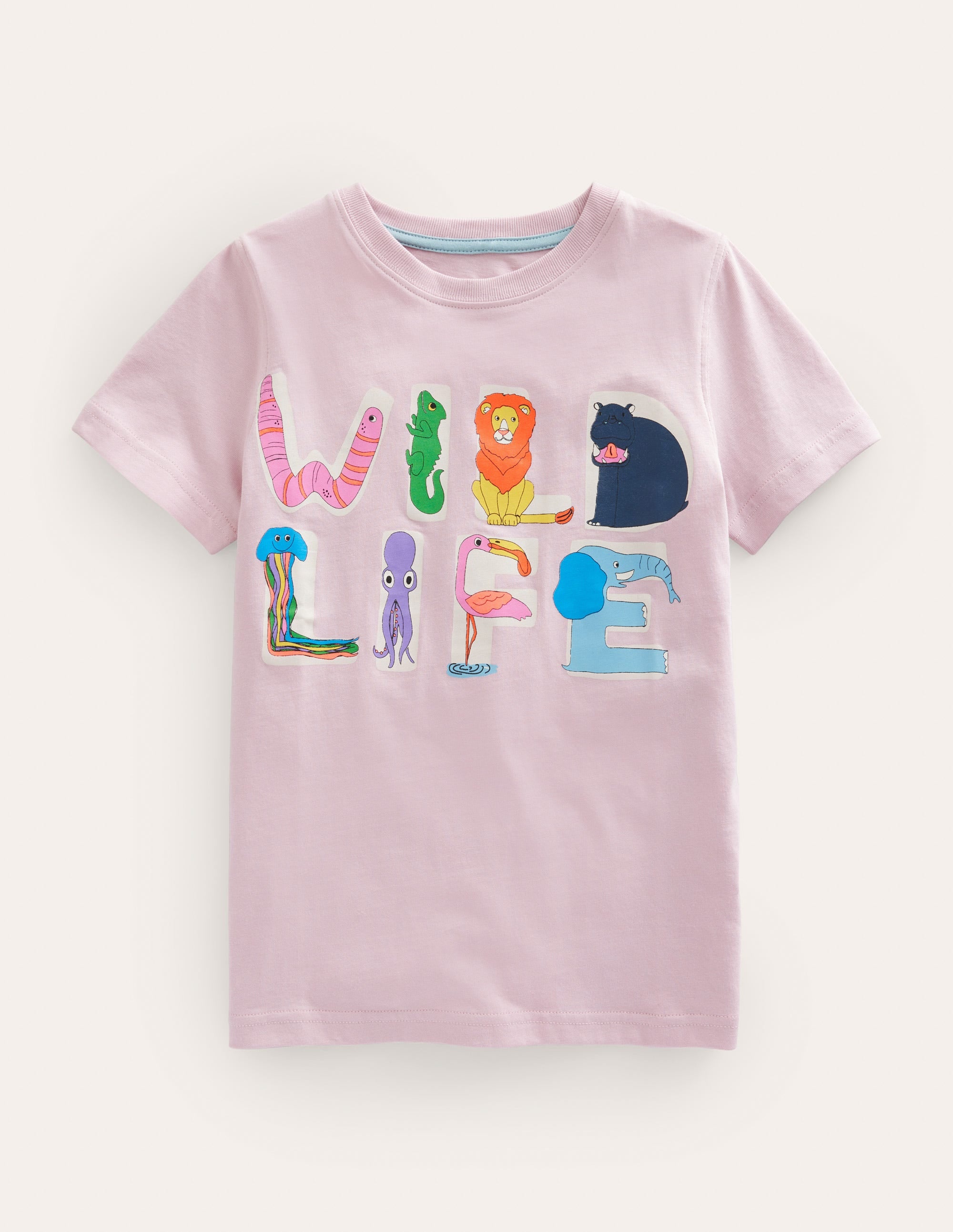 T-Shirt mit Spruch-Französisches Rosa, Wildlife - Image 1