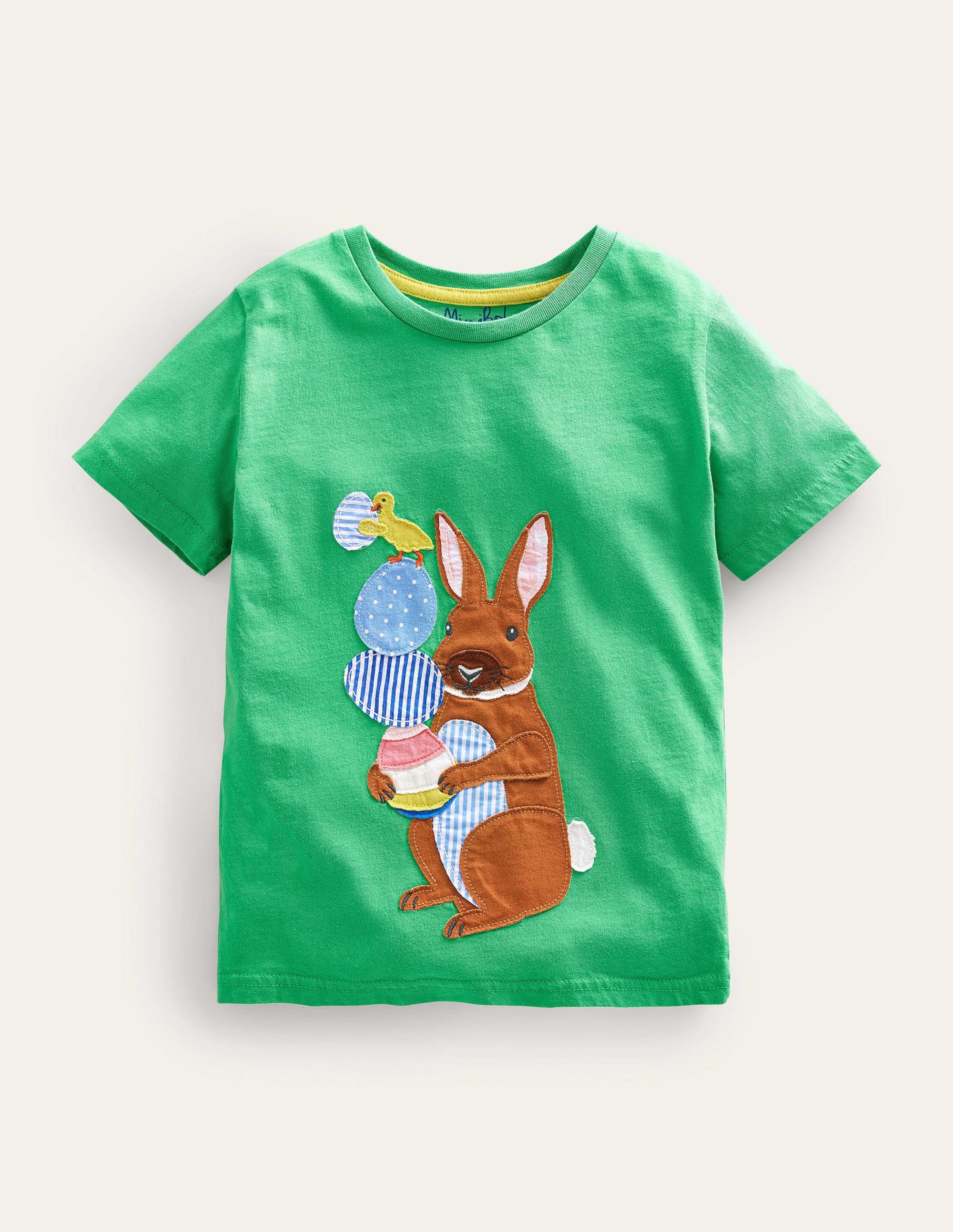 T-shirt à appliqué Pâques-Pâques vert aloé vera - Image 1