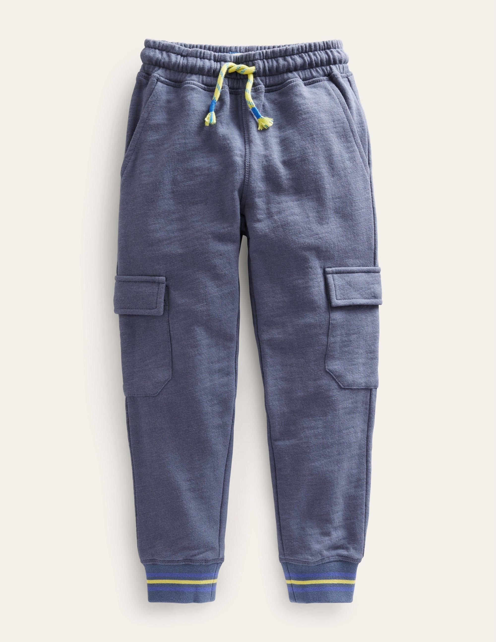 Bas de jogging cargo flammé-Bleu robot - Image 1
