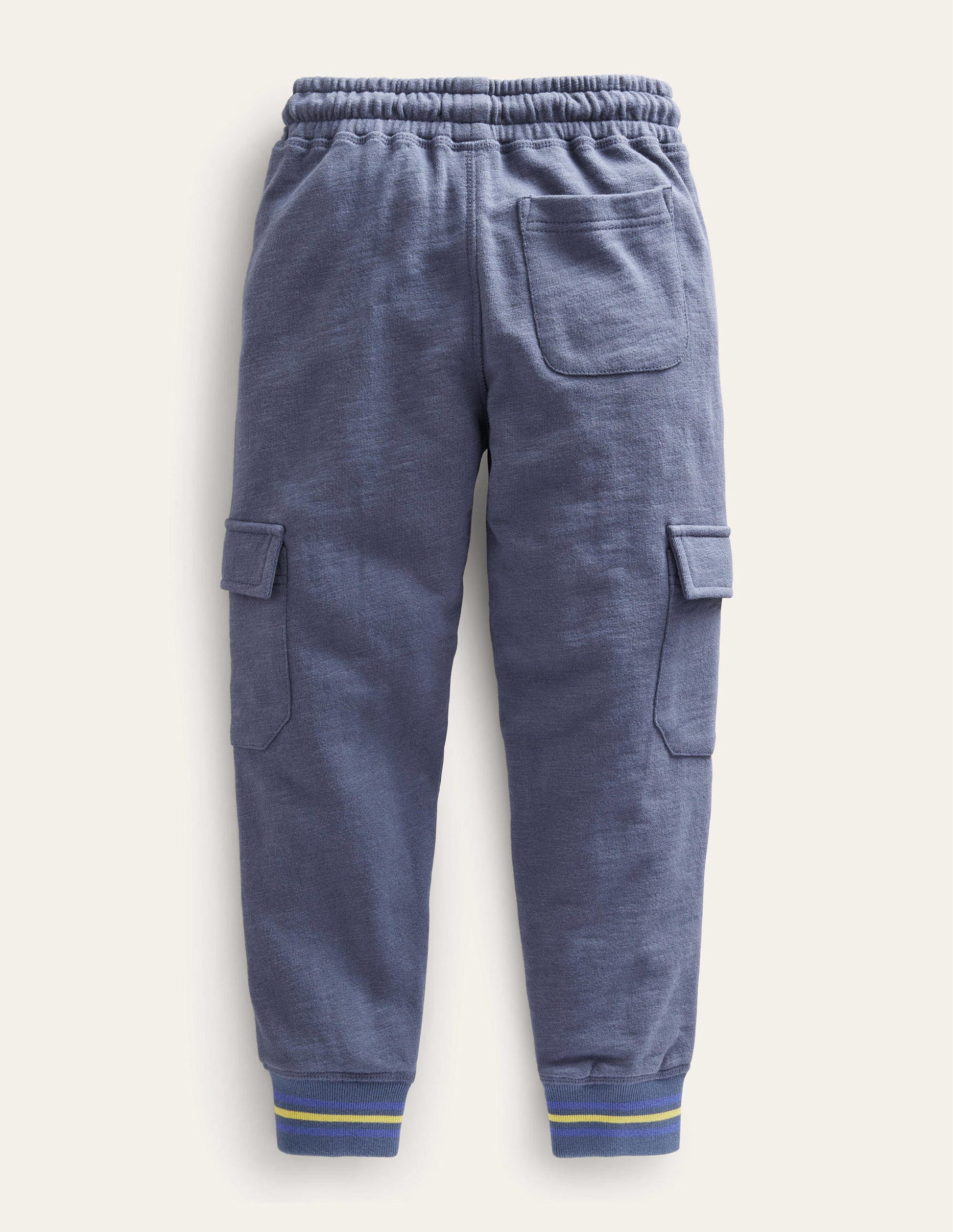 Bas de jogging cargo flammé-Bleu robot-2