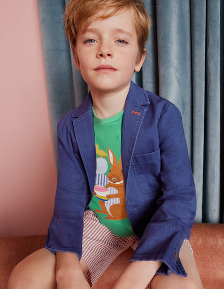 Authentischer Blazer-Segelblau