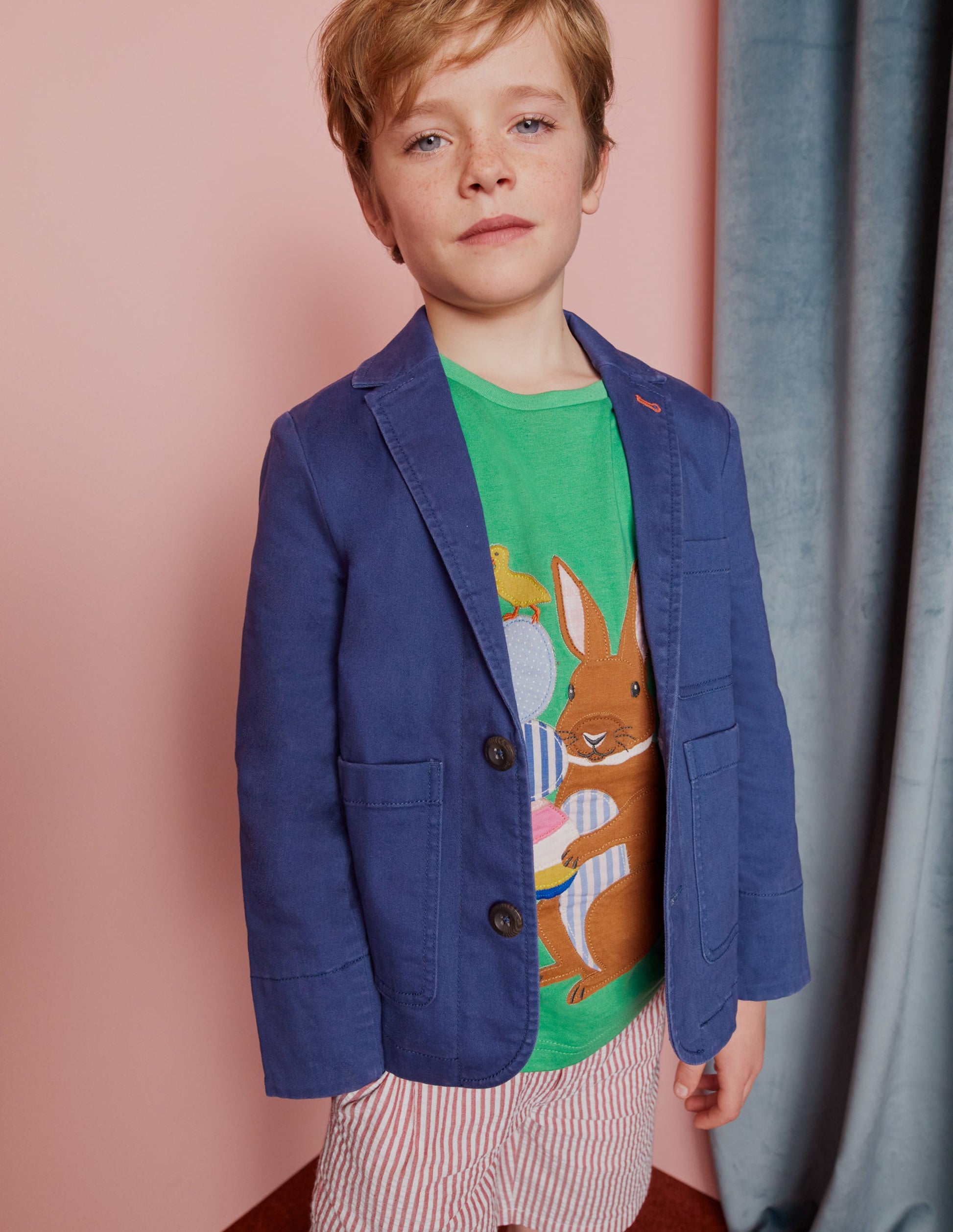 Authentischer Blazer-Segelblau-3