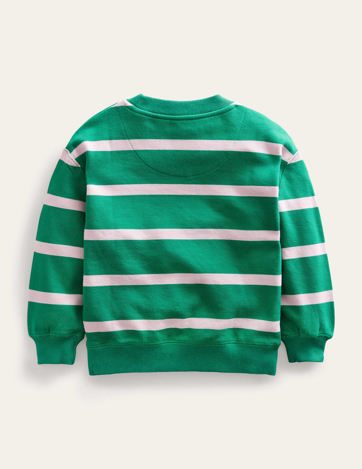 Gemustertes Sweatshirt-Französisches Rosa/Waldgrün - Image 2